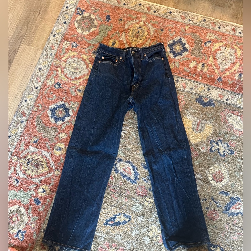 Abercrombie & Fitch Dark Blue Men's Straight Jeans